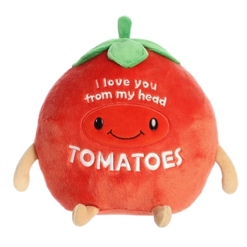 I Love You from My Head To-ma-toes Plush Tomato by Aurora