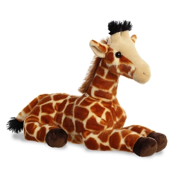 Geo the Stuffed Giraffe 16.5 Inch Grand Flopsie by Aurora