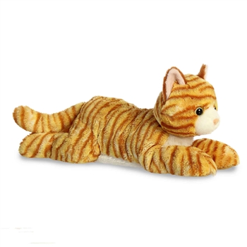 Ginger the Stuffed Orange Tabby Cat 16.5 Inch Grand Flopsie by Aurora