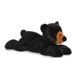 Blackstone the Stuffed Black Bear 16.5 Inch Grand Flopsie by Aurora