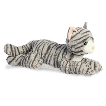 Molly the Stuffed Gray Cat 16.5 Inch Grand Flopsie by Aurora