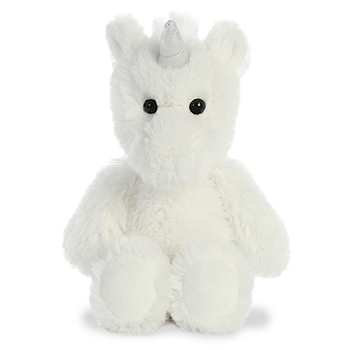 Small Stuffed White Unicorn Cuddly Friends Plush by Aurora