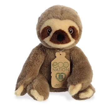 Eco Nation Stuffed Sloth by Aurora