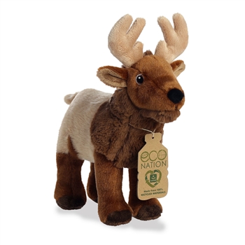 Eco Nation Stuffed Elk by Aurora