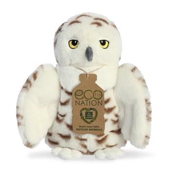Eco Nation Stuffed Snowy Owl by Aurora