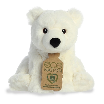 Eco Nation Stuffed Polar Bear by Aurora