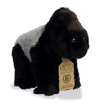 Eco Nation Stuffed Silverback Gorilla by Aurora