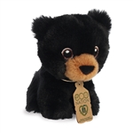 Eco Nation Mini Stuffed Black Bear by Aurora