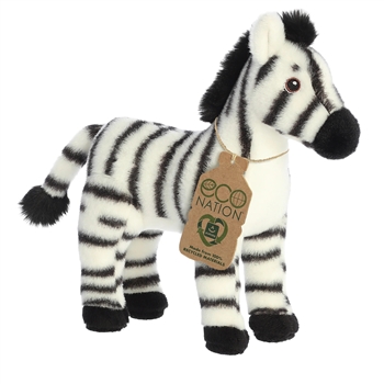 Eco Nation Stuffed Zebra by Aurora