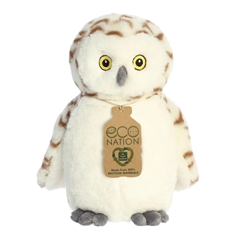 Eco Nation Stuffed Snowy Owl by Aurora