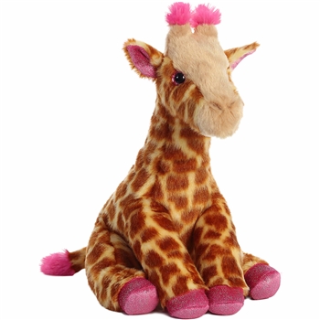 Destination Nation Pink Giraffe Stuffed Animal by Aurora