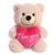 Jolie Pink Plush Bear with I Love You Heart by Aurora