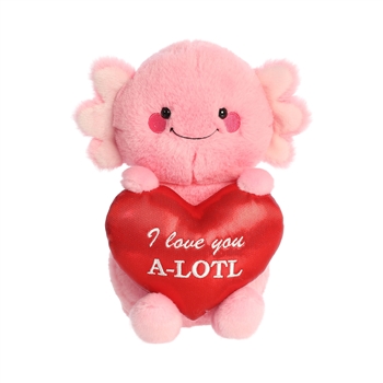 I Love You A-LOTL Plush Axolotl by Aurora