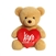 Large Teddy Bear with Plush XOXO Heart by Aurora