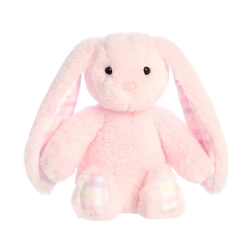 Gingham Small Pink Plush Bunny Rabbit by Aurora