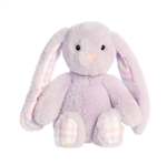 Gingham Small Lavender Plush Bunny Rabbit by Aurora