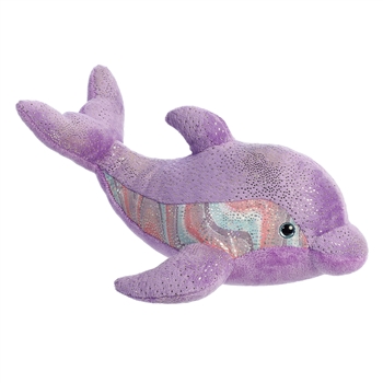 Destination Nation Purple Dolphin Stuffed Animal by Aurora