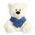 Indigo 12 Inch Stuffed Bear with Scarf by Aurora