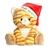 Meowy Christmas Plush Tabby Cat by Aurora