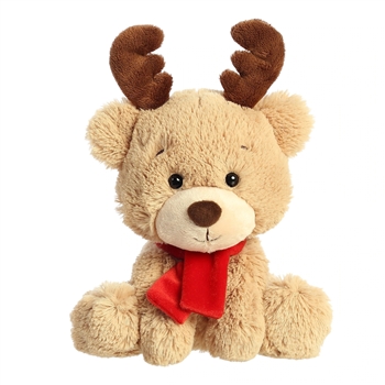 Lil Benny Reindeer Stuffed Bear by Aurora