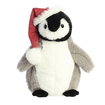 9 Inch Stuffed Penguin with Santa Hat by Aurora