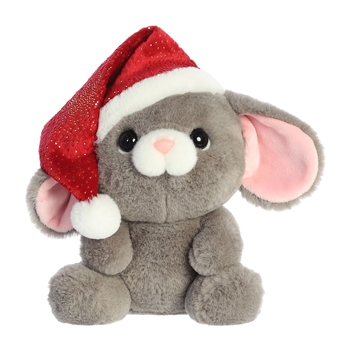 Merry the Plush Mouse with Santa Hat by Aurora