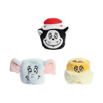 Squishy Dr. Seuss Classic Characters Plush Mallows 3 Piece Set by Aurora