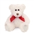Lil Scraggles the White Teddy Bear with Bow by First and Main