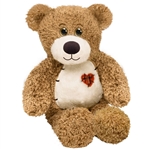 Truly Tender the Teddy Bear with Patchwork Heart by First and Main