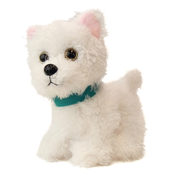 Stuffed Westie with Collar Wuffles Dog by First and Main