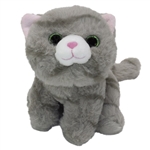 Stuffed Gray Tabby Fluffles Cat by First and Main