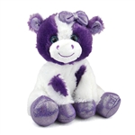 Callie the Sparkly Purple Stuffed Cow Gal Pal by First and Main