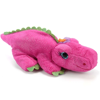 Ally the Sparkly Pink Stuffed Alligator by First and Main