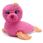 Sydney the Sparkly Pink Stuffed Seal by First and Main