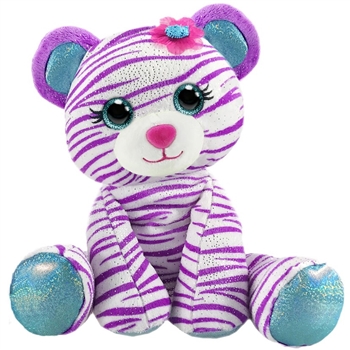 Tasha the Sparkly Plush White Tiger by First and Main