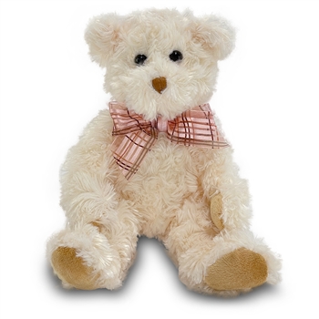 Fuzzy Cream Plush Teddy Bear by Douglas