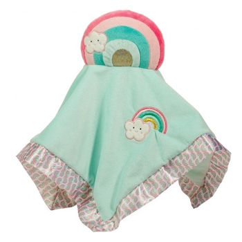 Plush Rainbow Snuggler Baby Blanket by Douglas