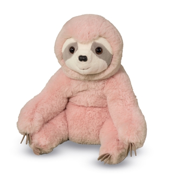 Soft Pokie the 9 Inch Pink Plush Sloth by Douglas