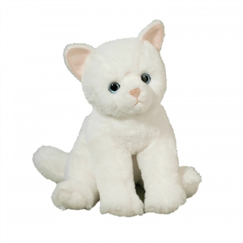 Soft Winnie the 11 Inch Plush White Cat by Douglas