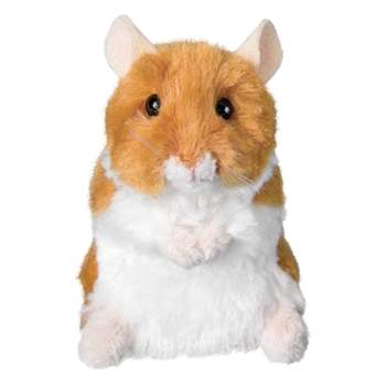 Brushy the Brown and White Plush Hamster by Douglas