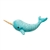 Spike the Little Plush Blue Narwhal by Douglas
