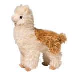 Alice the Plush Brown and White alpaca by Douglas