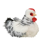 Salty the Plush Black and White Hen by Douglas