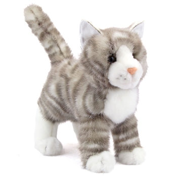 Zipper the Plush Gray Tabby Cat by Douglas
