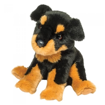 Rocky the 12 Inch Plush Floppy Rottweiler Dog by Douglas