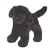 Abraham the Little Plush Black Lab Puppy by Douglas