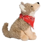 Trixter the Little Plush Coyote with Bandana by Douglas