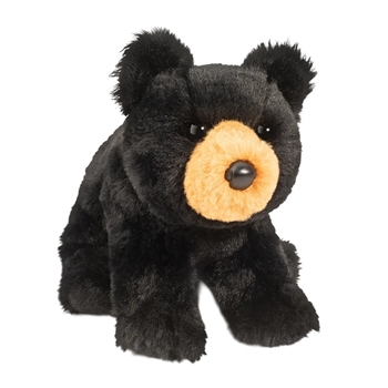 Mini Soft Cubbie the 6 Inch Plush Black Bear by Douglas