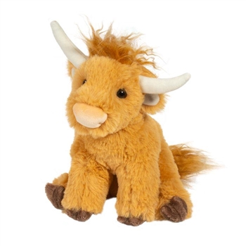 Mini Soft Scottie the 6 Inch Plush Highland Cow by Douglas