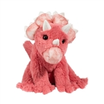 Soft Tracie the 10 Inch Plush Pink Triceratops Dino by Douglas